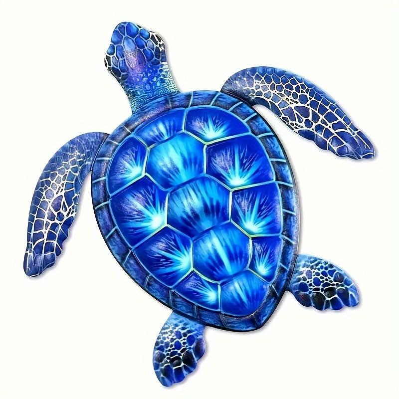 Metal Sea Turtle Wall Decor Hanging Ornament for Home Bedroom Living Room Office