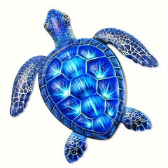 Metal Sea Turtle Wall Decor Hanging Ornament for Home Bedroom Living Room Office