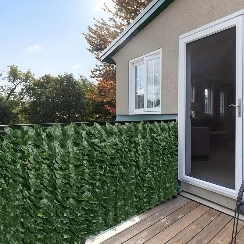 Artificial Ivy Privacy Fence Screen Faux Hedge Panels Greenery Vines