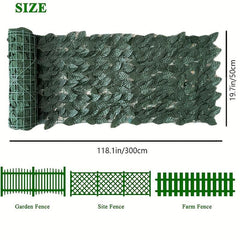 Artificial Ivy Privacy Fence Screen Faux Hedge Panels Greenery Vines