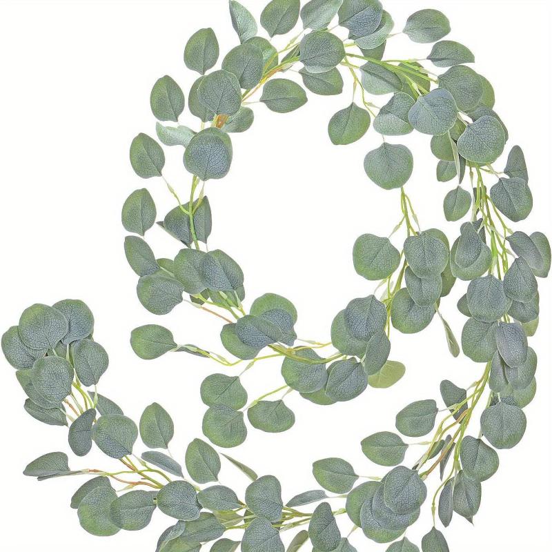 2 Pack Artificial Eucalyptus Garland Greenery Vines for Home Decor