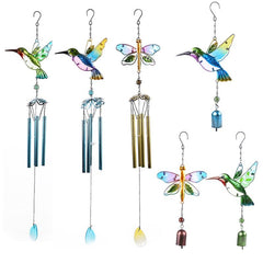 Dragonfly Hummingbird Wind Chimes Outdoor Decoration