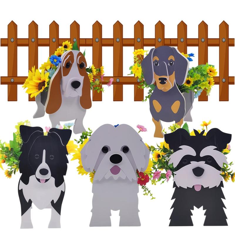 Cute Dog Shaped Planter - Ideal Garden Decor