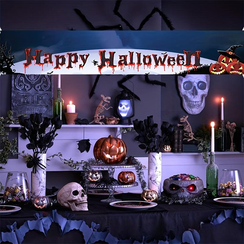 1pc Halloween Decorations Banner Scary Pumpkin Outdoor Flag