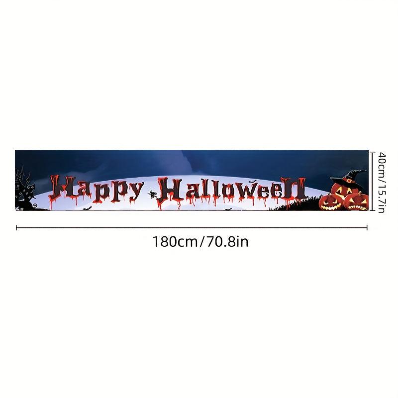1pc Halloween Decorations Banner Scary Pumpkin Outdoor Flag
