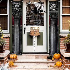 Halloween Gothic Mansion Banners Skull Hanging Banners