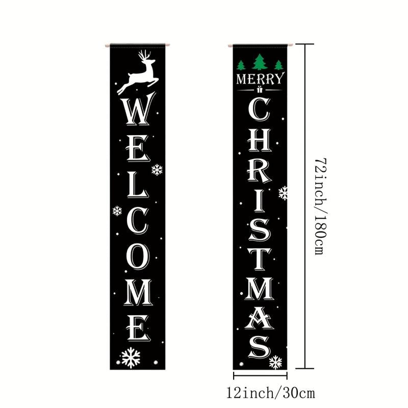 Halloween Gothic Mansion Banners Skull Hanging Banners
