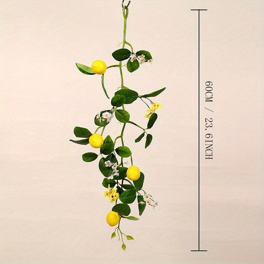 1pc Artificial Flower 59 94 Cm Lemon Flower Vine for Outdoor Decor