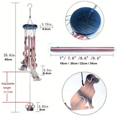 Cat Memorial Wind Chime - Sympathetic Gift for Loss of a Loved One