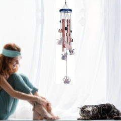 Cat Memorial Wind Chime - Sympathetic Gift for Loss of a Loved One