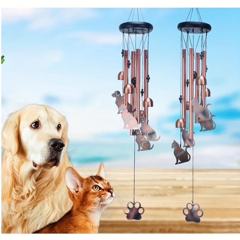 Cat Memorial Wind Chime - Sympathetic Gift for Loss of a Loved One