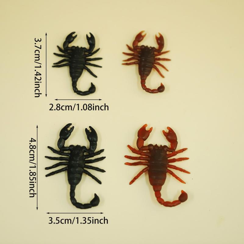 10pcs Halloween Plastic Scorpion Prank Props Home Room Theme Party Decor