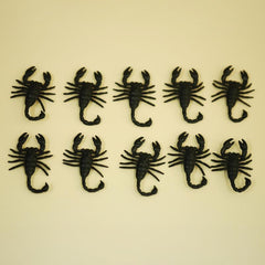 10pcs Halloween Plastic Scorpion Prank Props Home Room Theme Party Decor