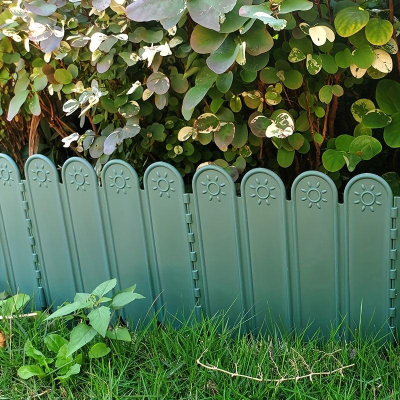 10pcs Plastic Garden Decorative Fences for Yard Flowerbed Fairy Garden