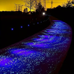 2000pcs Glow In Dark Pebble Stones Path Garden Decor