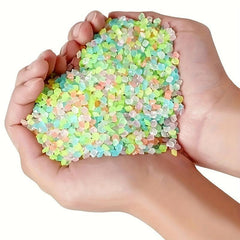 2000pcs Glow In Dark Pebble Stones Path Garden Decor