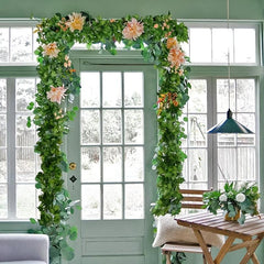 12pcs Artificial Ivy Garland 86.4 Feet Silk Leaves Greenery Home Garden Wedding