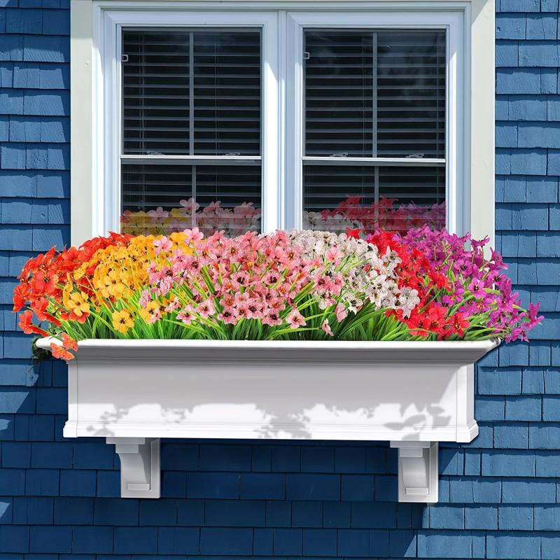Artificial Violet Flower Arrangement - Elegantly Enhance Your Home Decor