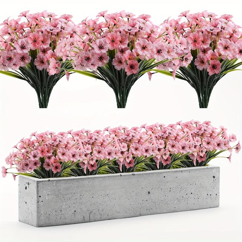 Artificial Violet Flower Arrangement - Elegantly Enhance Your Home Decor