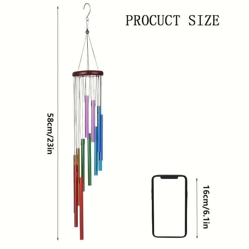 Outdoor Wind Chimes With Hooks And Aluminum Alloy Tubes