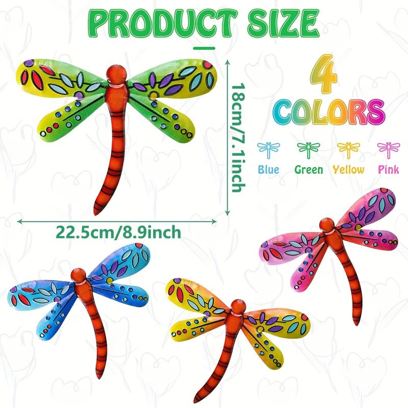 Metal Dragonfly Wall Decor for Home or Garden