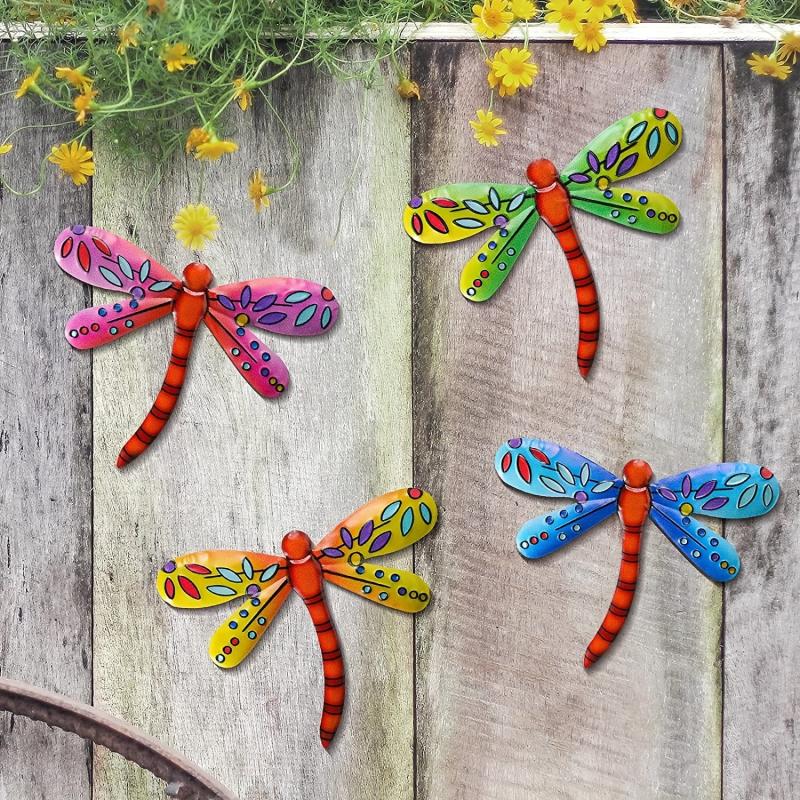 Metal Dragonfly Wall Decor for Home or Garden