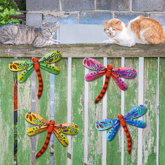 Metal Dragonfly Wall Decor for Home or Garden