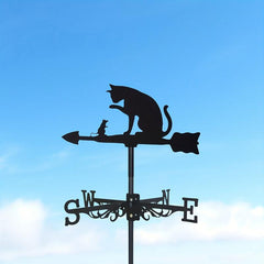 Stylish Cat & Mouse Weather Vane for Garden Decor