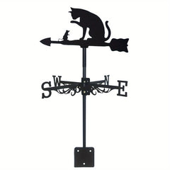 Stylish Cat & Mouse Weather Vane for Garden Decor