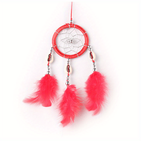 Feather Dream Catcher Shell Wind Chime Wedding Party Car Hanging Wall Decor