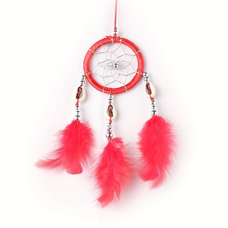 Feather Dream Catcher Shell Wind Chime Wedding Party Car Hanging Wall Decor
