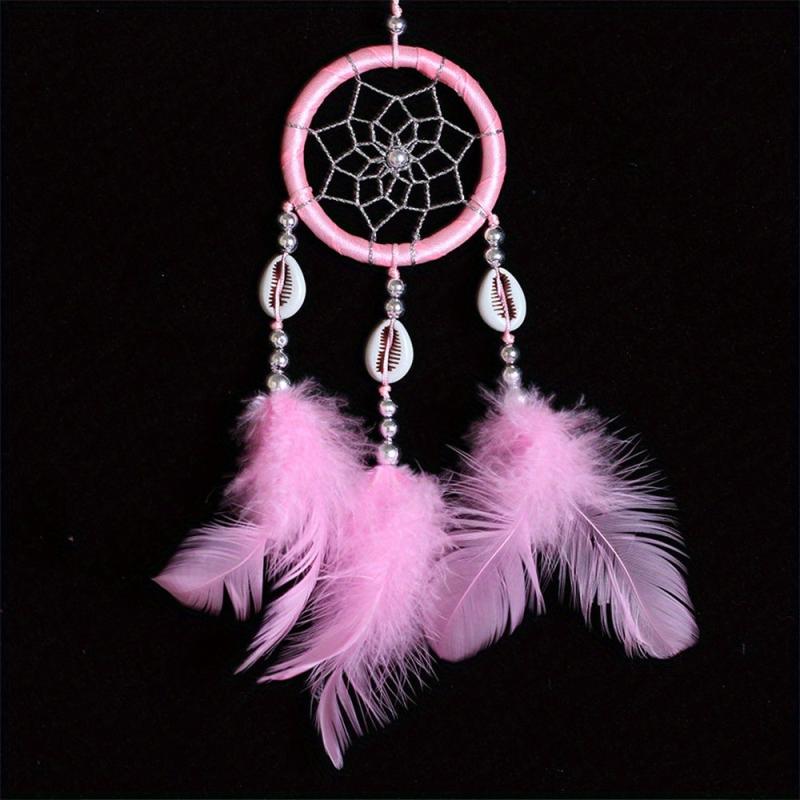 Feather Dream Catcher Shell Wind Chime Wedding Party Car Hanging Wall Decor