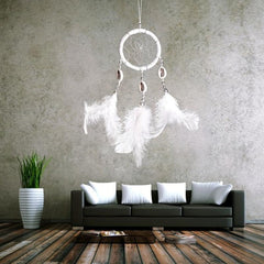 Feather Dream Catcher Shell Wind Chime Wedding Party Car Hanging Wall Decor