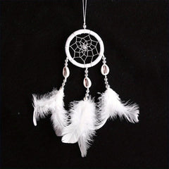 Feather Dream Catcher Shell Wind Chime Wedding Party Car Hanging Wall Decor