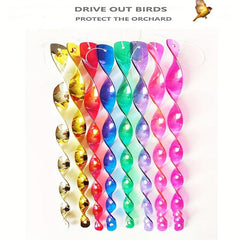 Bird Repellent Scare Strip Spiral Wind Spinner & Wind Chimes