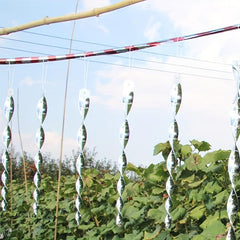 Bird Repellent Scare Strip Spiral Wind Spinner & Wind Chimes