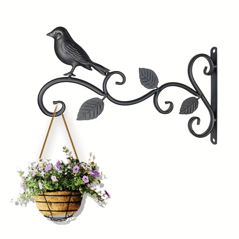 Metal Bird Flowerpot Hanging Bracket 30 48 Cm - Indoor/Outdoor Decor