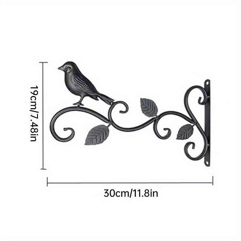 Metal Bird Flowerpot Hanging Bracket 30 48 Cm - Indoor/Outdoor Decor