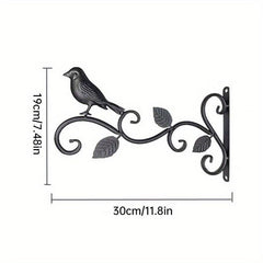 Metal Bird Flowerpot Hanging Bracket 30 48 Cm - Indoor/Outdoor Decor