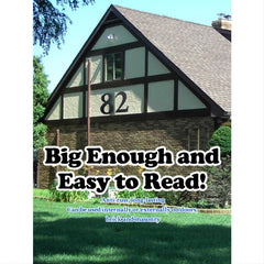 Large House Numbers 11 Inch Modern Cast Iron Address Numbers
