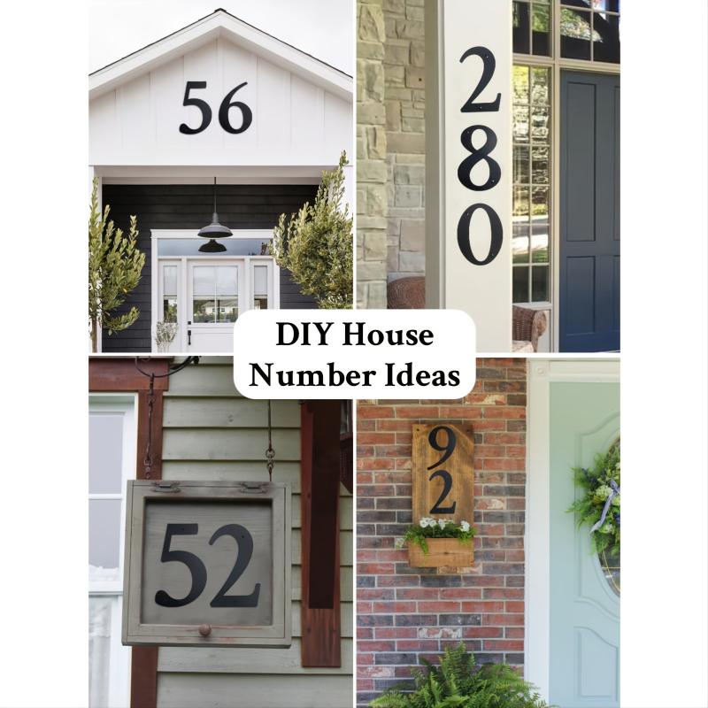 Large House Numbers 11 Inch Modern Cast Iron Address Numbers