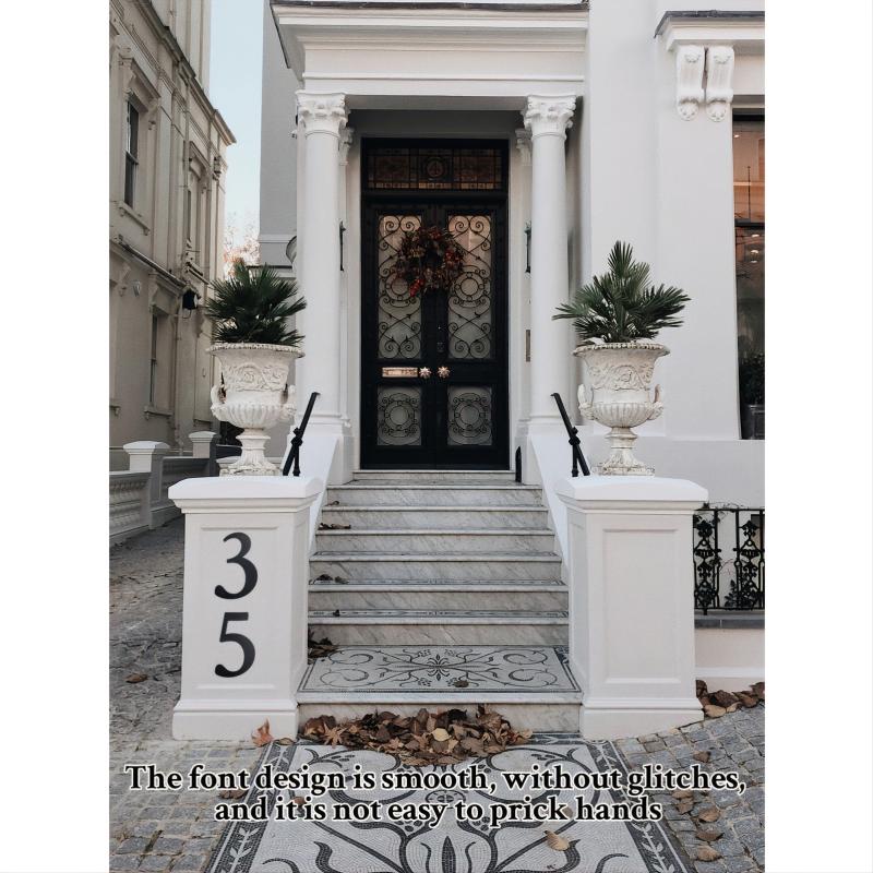 Large House Numbers 11 Inch Modern Cast Iron Address Numbers