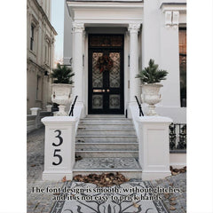 Large House Numbers 11 Inch Modern Cast Iron Address Numbers