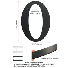Large House Numbers 11 Inch Modern Cast Iron Address Numbers