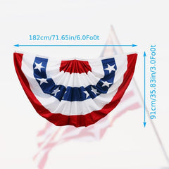 American Flag Bunting Outdoor Decoration 3x6 FT Patriotic Decorations