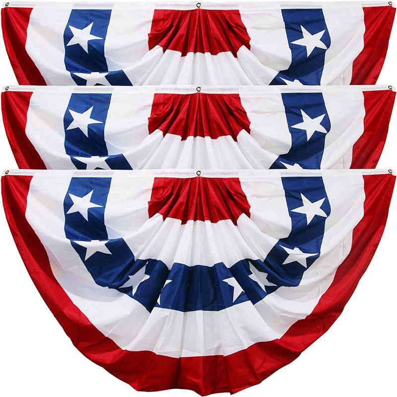 American Flag Bunting Outdoor Decoration 3x6 FT Patriotic Decorations
