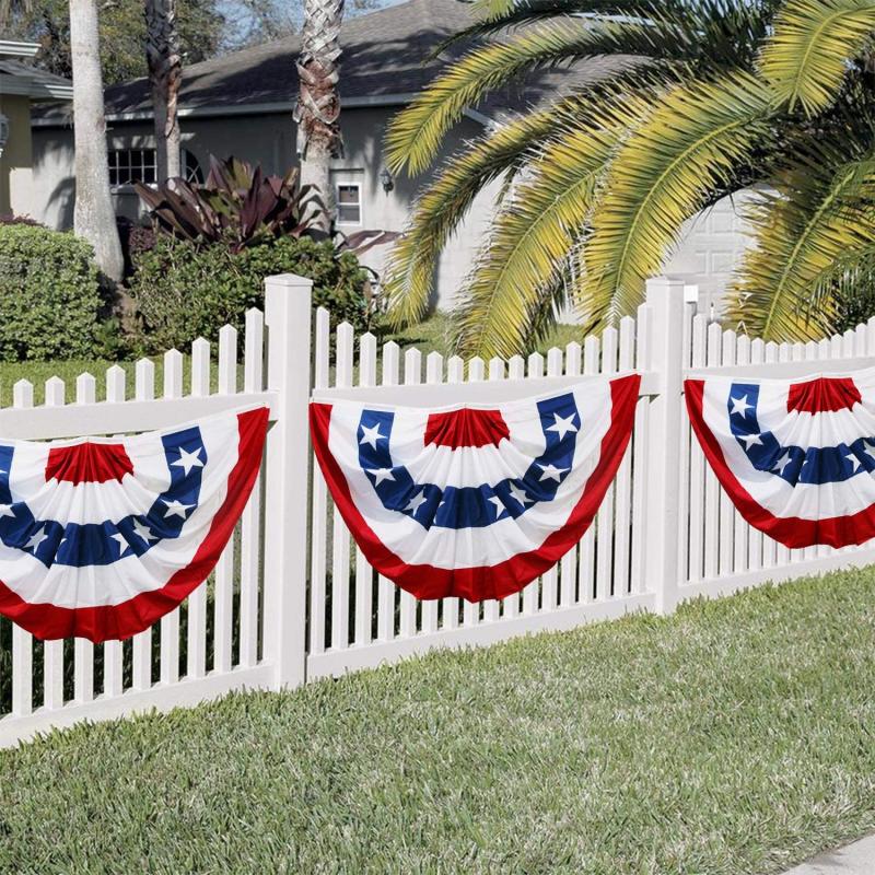 American Flag Bunting Outdoor Decoration 3x6 FT Patriotic Decorations