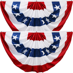 American Flag Bunting Outdoor Decoration 3x6 FT Patriotic Decorations
