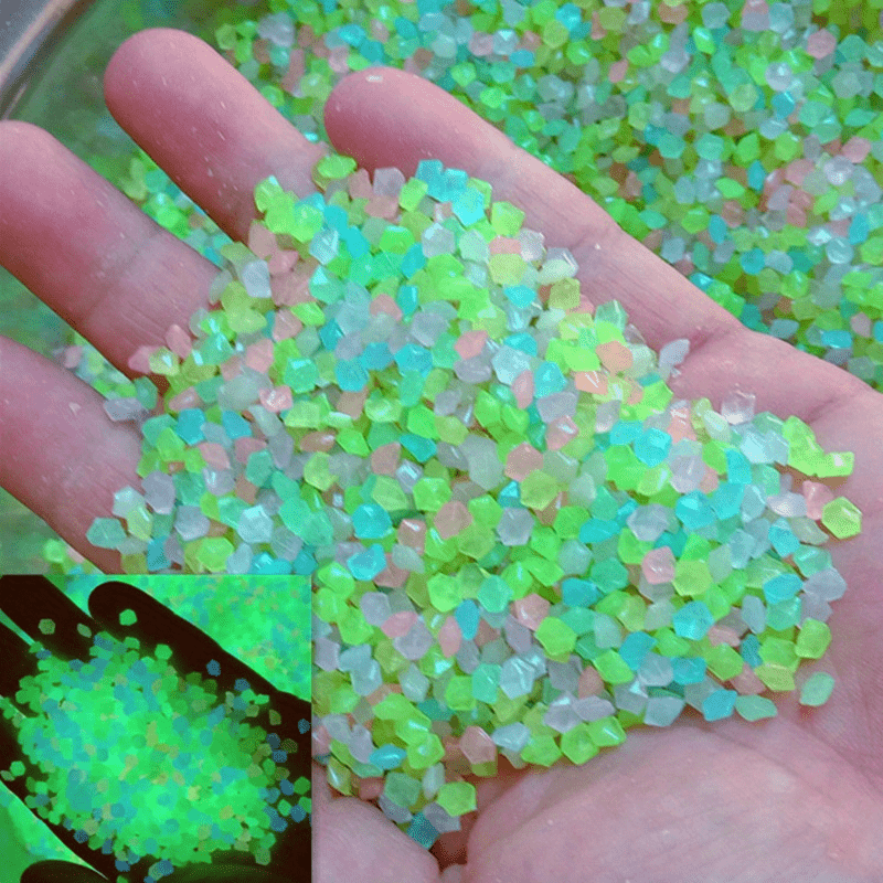 Glow In The Garden Pebbles Luminous Stones Micro Fairy Garden Decor Aquarium