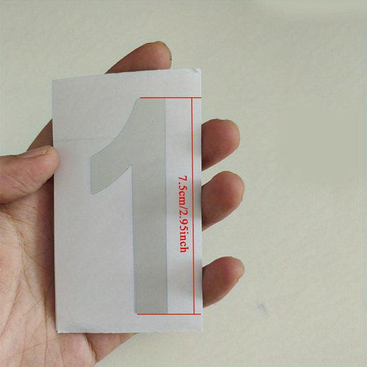 Reflective Address Numbers 0-9 Stickers Waterproof for Mailboxes Windows Sign